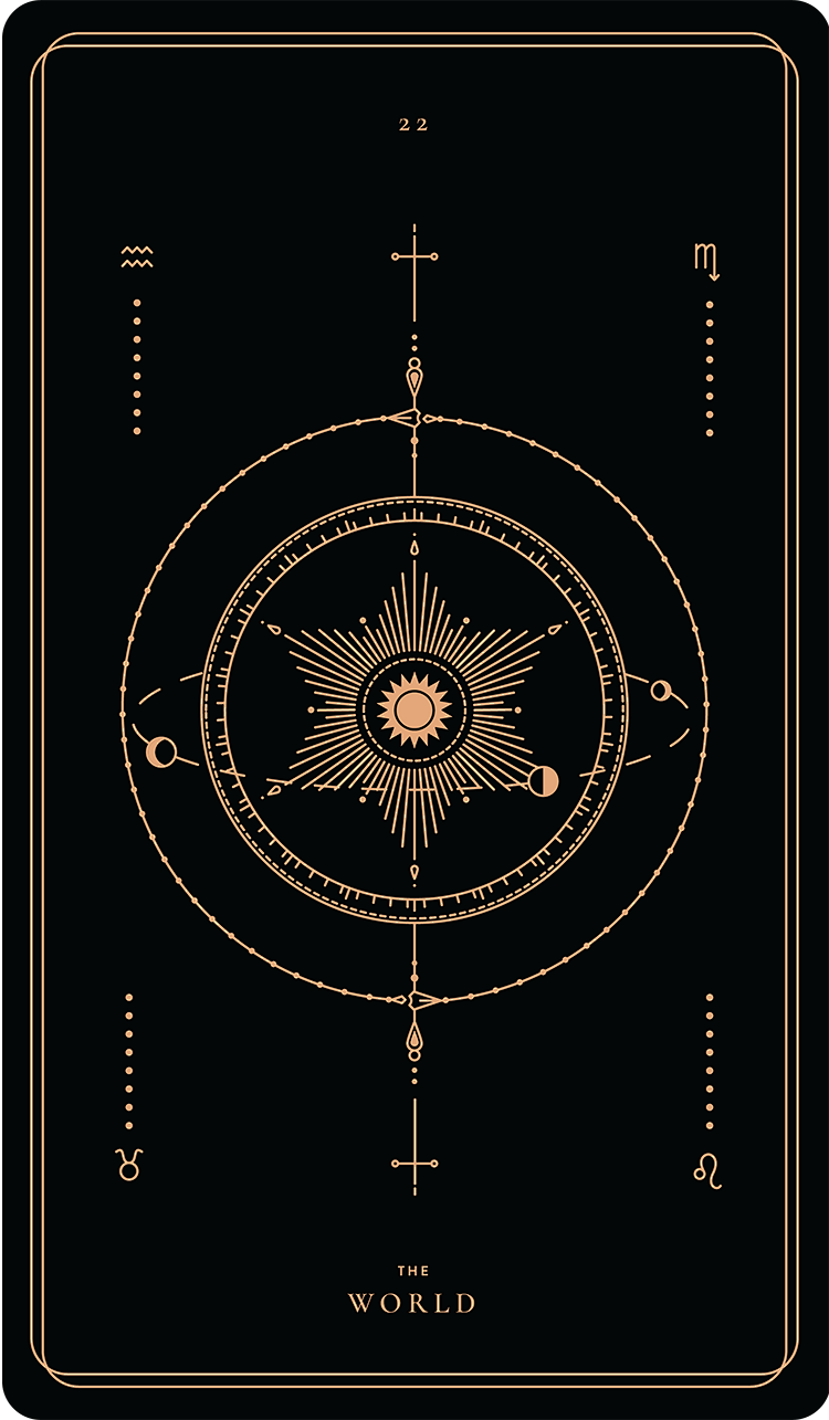 Tarot card back